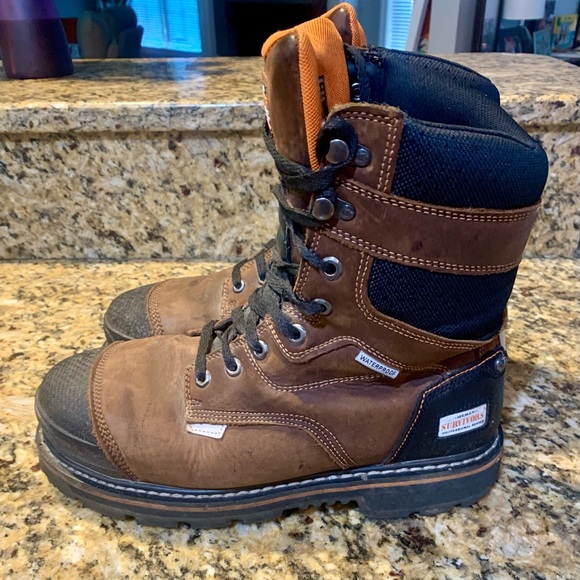 Herman Survivors Pro Series Waterproof Steel Toe Slip-Resistant Boot – Size 9.5 - Picture 1 of 8